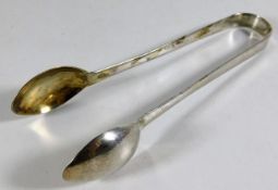 A pair of Chinese silver tongs 31.5g