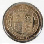 A Victoria 1887 sixpence