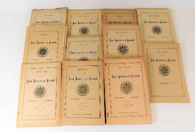 Eleven volumes of Journal of Royal Institution of