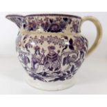 A William IV coronation jug 7.5in wide