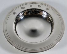 A C. J. Vander modern silver trinket dish