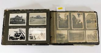 A WW2 photo album of social history interest, some non-PC text, mostly middle east images including