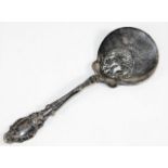 A good quality silver art nouveau spoon, slightly