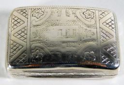 A Georgian silver snuff box by William Pugh 1807 3