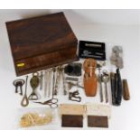 A boxed quantity of various sundries including an