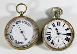 A barometer & goliath pocket watch by Emanuelle of