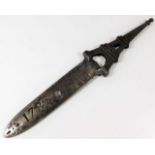 A 19thC. French letter opener inscribed 1789-1889