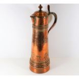 A late 19thC. copper stein with inscription "1888"