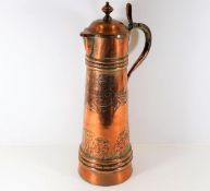 A late 19thC. copper stein with inscription "1888"