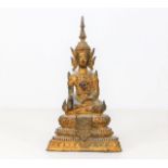 A c.18thC. Sino-Tibetan gilt figure of White Tara