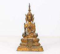 A c.18thC. Sino-Tibetan gilt figure of White Tara