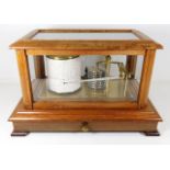 A mahogany & glass cased barograph by Rapport of L