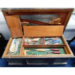A large carpenters box with various compartments &