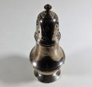 A silver sugar sifter 6.25in tall 123.8g by Reid &