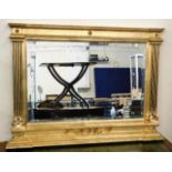 A reproduction gilt framed mirror 43.75in wide x 3