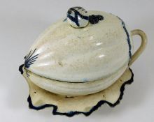 An 18thC. dish & cover attributed to Neale & Co. c
