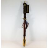 A Matthew Norman mahogany marine stick barometer w