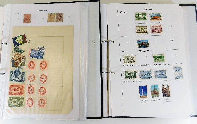Two stamp albums including Faroe Islands, Finland