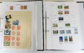 Two stamp albums including Faroe Islands, Finland