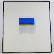 A framed gouache titled Beach by John Miller, imag