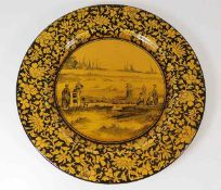 A Royal Doulton plate with rural decor 10.5in diam