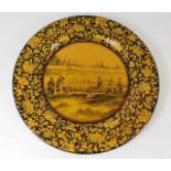 A Royal Doulton plate with rural decor 10.5in diam