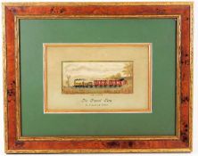 A framed silk Stevengraph "The Present Time Sixty