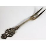 A Theo Olsen EFTF Bergen silver two pronged fork 6