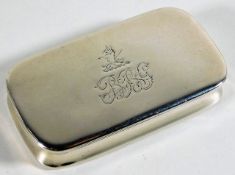 A silver George III vesta case by John Robins 1805