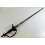 A 19thC. military sword 35.5in long