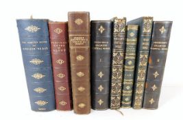 Collection of eight mainly poetical volumes, some