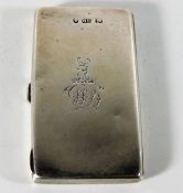 A Victorian silver stamp case by George Unite 1868