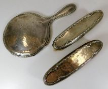 Silver backed dressing table set comprising of mir