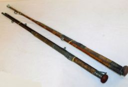 H Wilkes & Co, Greenwich, two piece cane boat rod