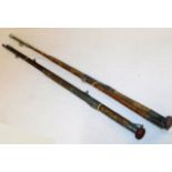 H Wilkes & Co, Greenwich, two piece cane boat rod