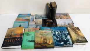 Twenty two books on ships and shipping including t
