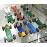 A quantity of Dinky Diecast Racing cars