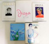 Five books of Lady Diana including Diana The Portr