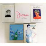Five books of Lady Diana including Diana The Portr