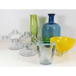 A selection of glassware tallest is approx 10.25"