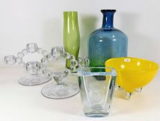 A selection of glassware tallest is approx 10.25"