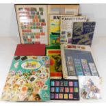 Assorted quantity of stamps including eight albums