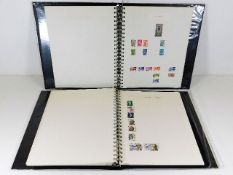 Two stamp albums including Russia and America