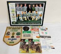 A quantity of Celtic Football Club ephemera includ