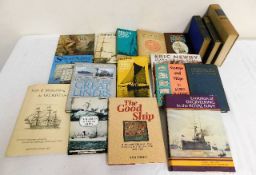 Eighteen books on ships and shipping including The