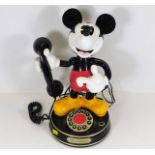 An animated Mybelle 805 Mickey Mouse telephone -