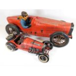Two Model Racing cars the largest measures approx