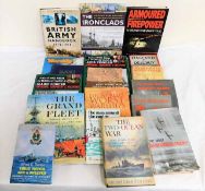 Eighteen books of military and wartime interest in
