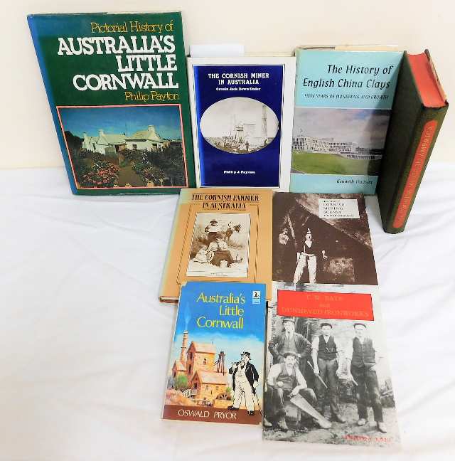 Eight books on mining and the Cornish in Australia