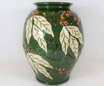 Large vase with relief pattern Approx 12.25" tall